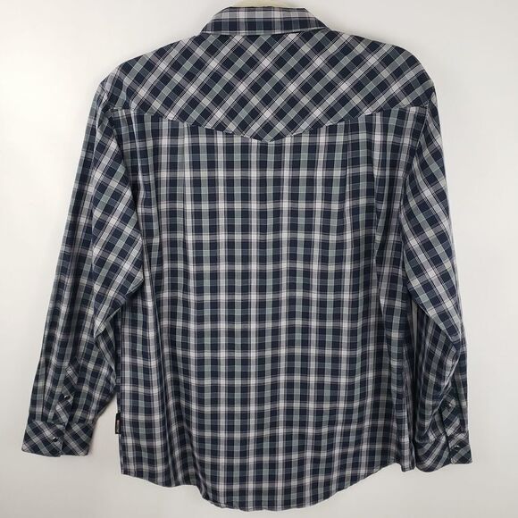 SPLIT‎ Plaid Men's Button Down Casual Shirt Size M - Picture 3 of 6